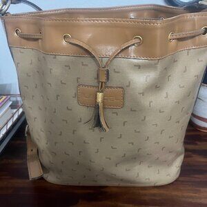 Vintage Lancel Drawstring Bucket Bag – Classic Design